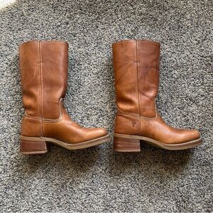 Frye Women's Brown Leather Campus Boots